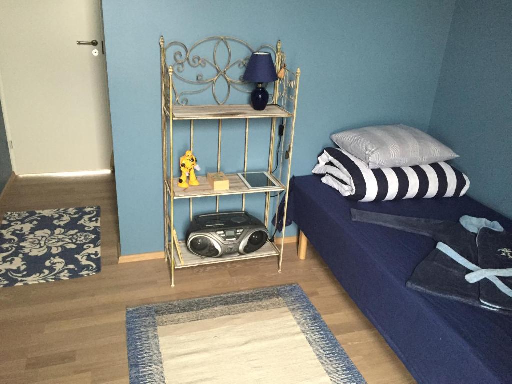 Postel nebo postele na pokoji v ubytování Merekalda Puhkemaja