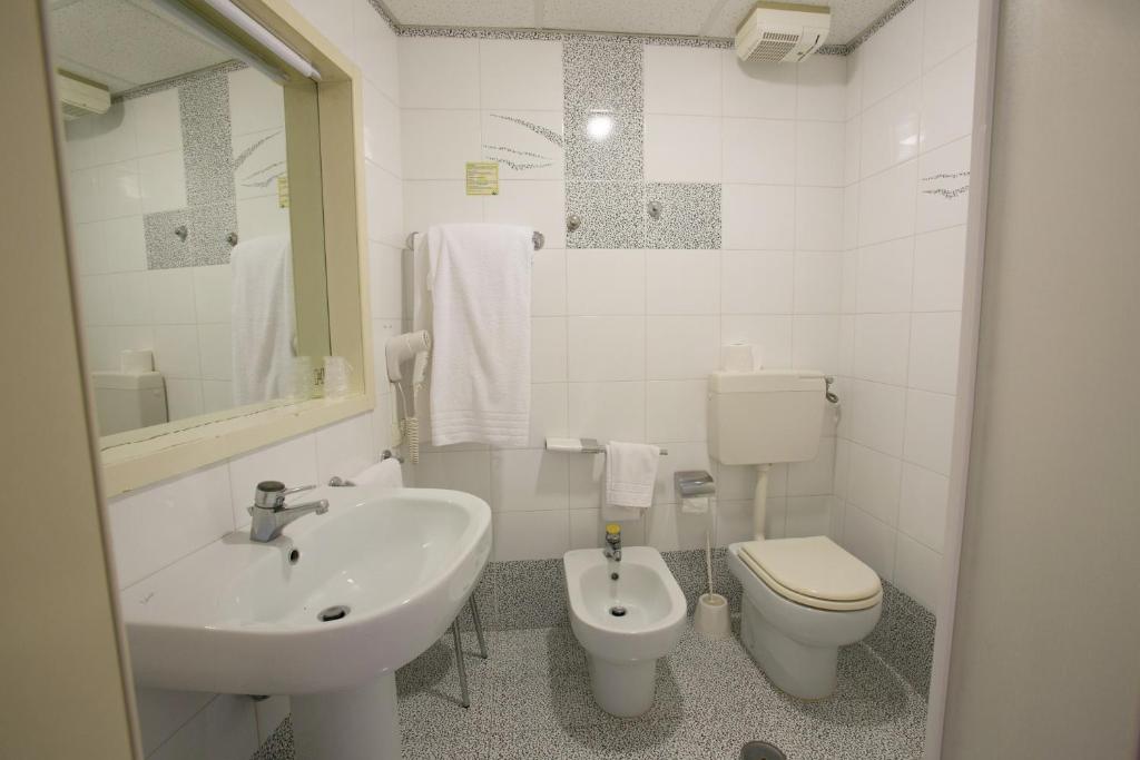 Koupelna v ubytování Hotel Salsello