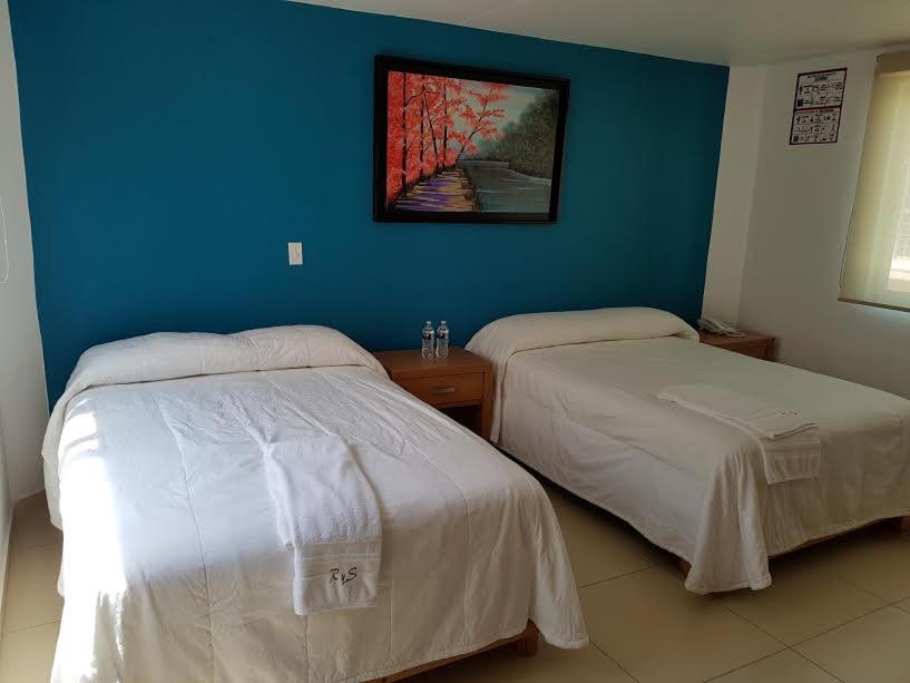 Postel nebo postele na pokoji v ubytování Casa RyS Hotel