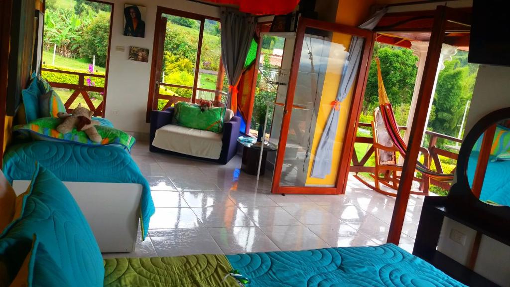 Posezení v ubytování Coliving LA BOIRA