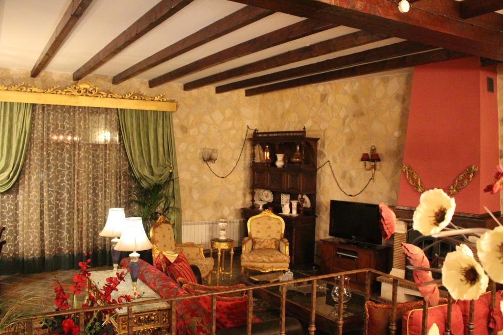 Posezení v ubytování Casa Rural Mendoza