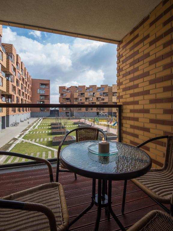 Balkón alebo terasa v ubytovaní Apart. Grabiszyńska - parking included