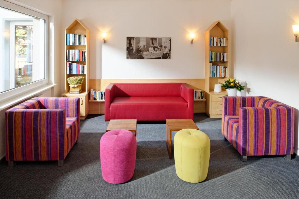 Posezení v ubytování Park-Hotel Saas- Fee