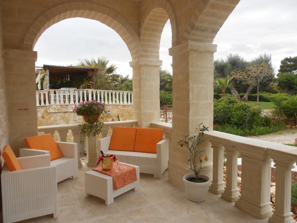 Гостиная зона в B&B Tenuta Martinelli