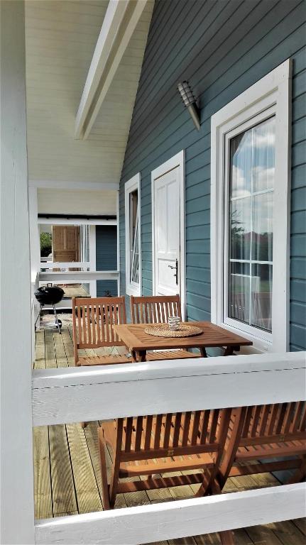 Balkon lub taras w obiekcie By The Sea Lodges