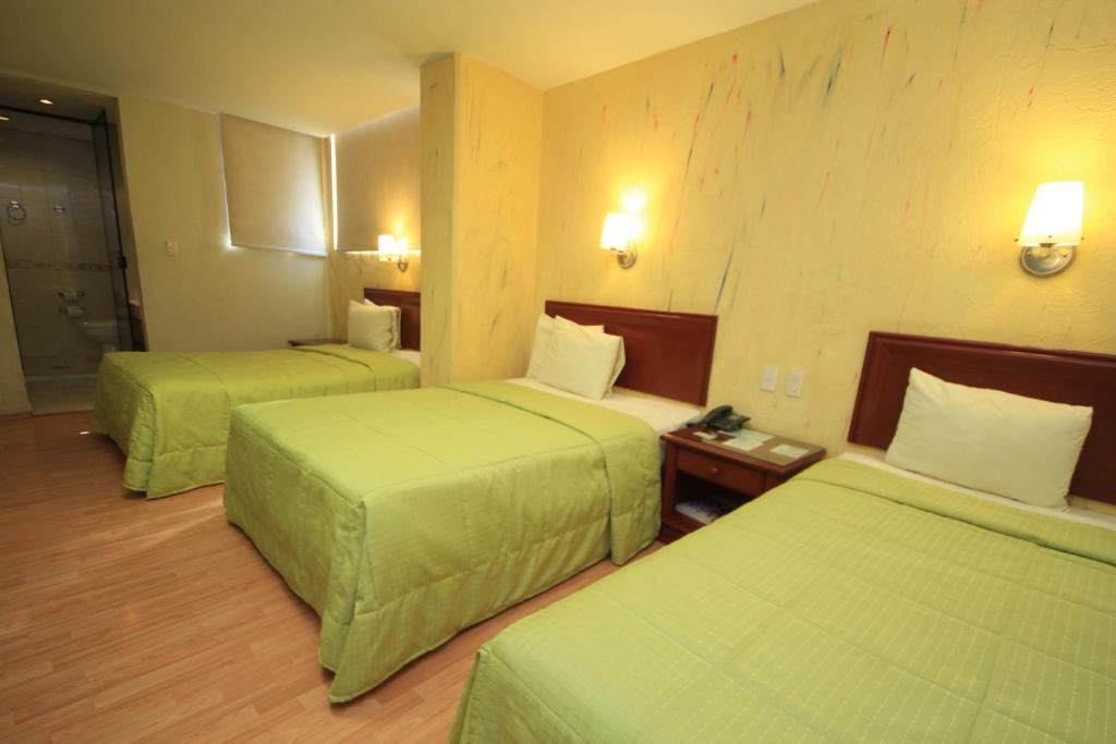 Postel nebo postele na pokoji v ubytování Hotel Enterprise Inn Plaza