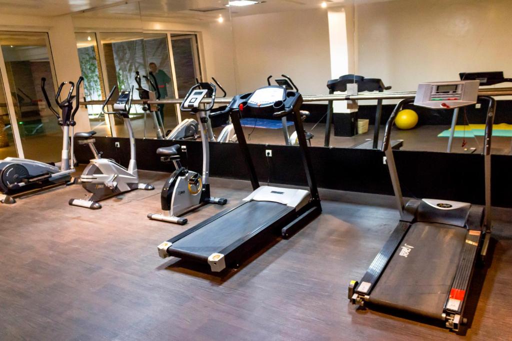 Fitness centrum a/nebo fitness zařízení v ubytování Zalagh Kasbah Hotel & Spa