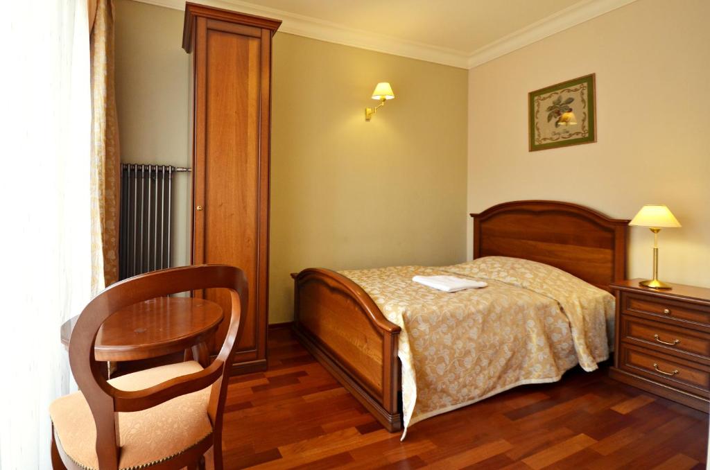 Llit o llits en una habitació de Pensjonat Nad Rzeką
