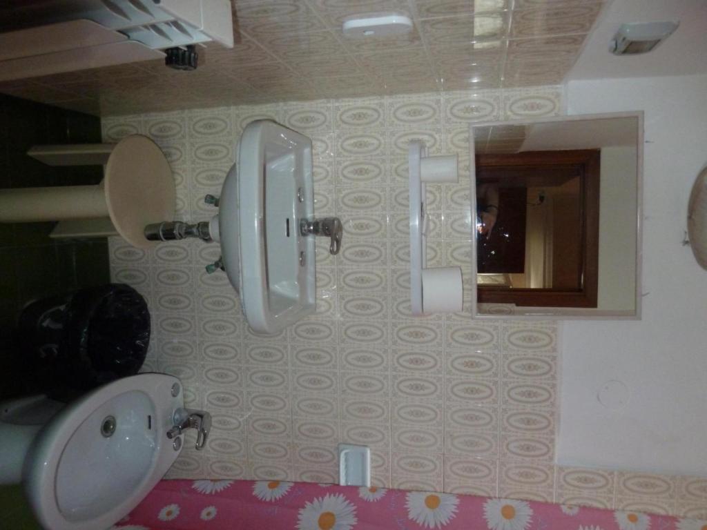 Koupelna v ubytování Hotel Bolognese