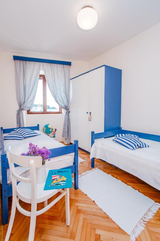 Postel nebo postele na pokoji v ubytování Apartman uz More