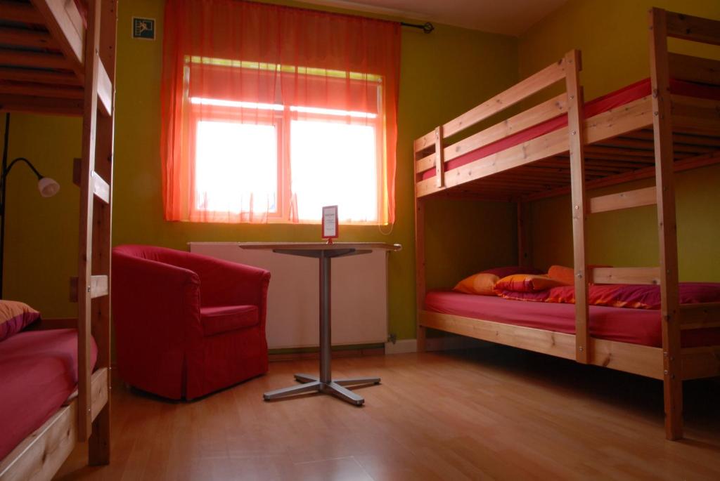 Letto o letti in una camera di Grundarfjördur Hostel