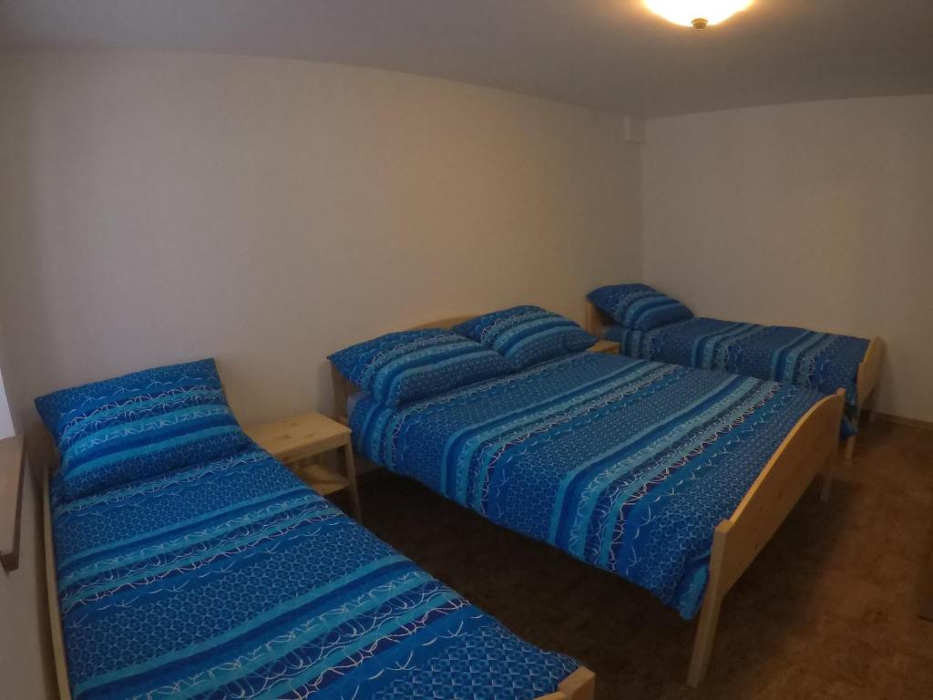 Postel nebo postele na pokoji v ubytování Lesjakova Domačija