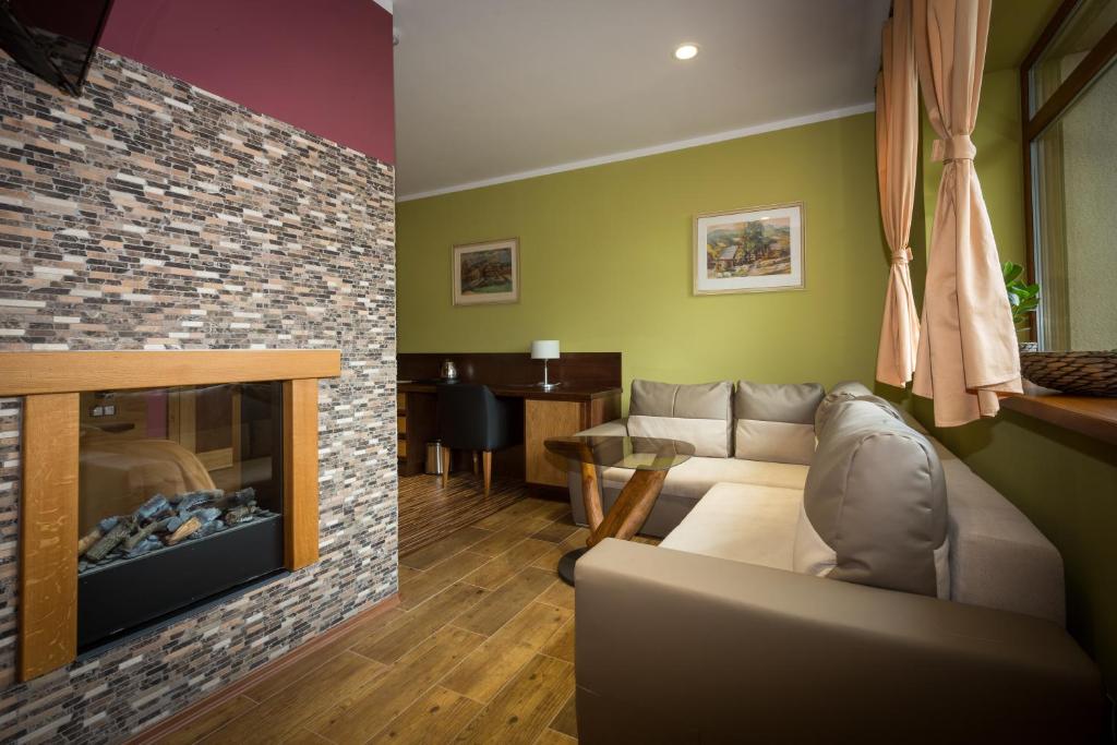 Posezení v ubytování Relax hotel Valaška