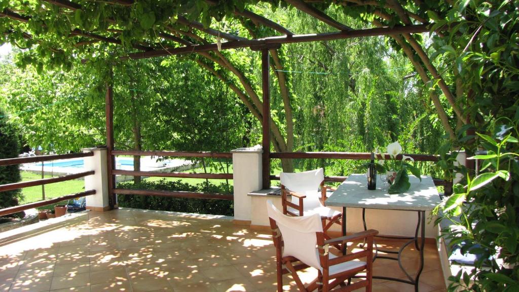 Ogród w obiekcie EL Villa Pelion