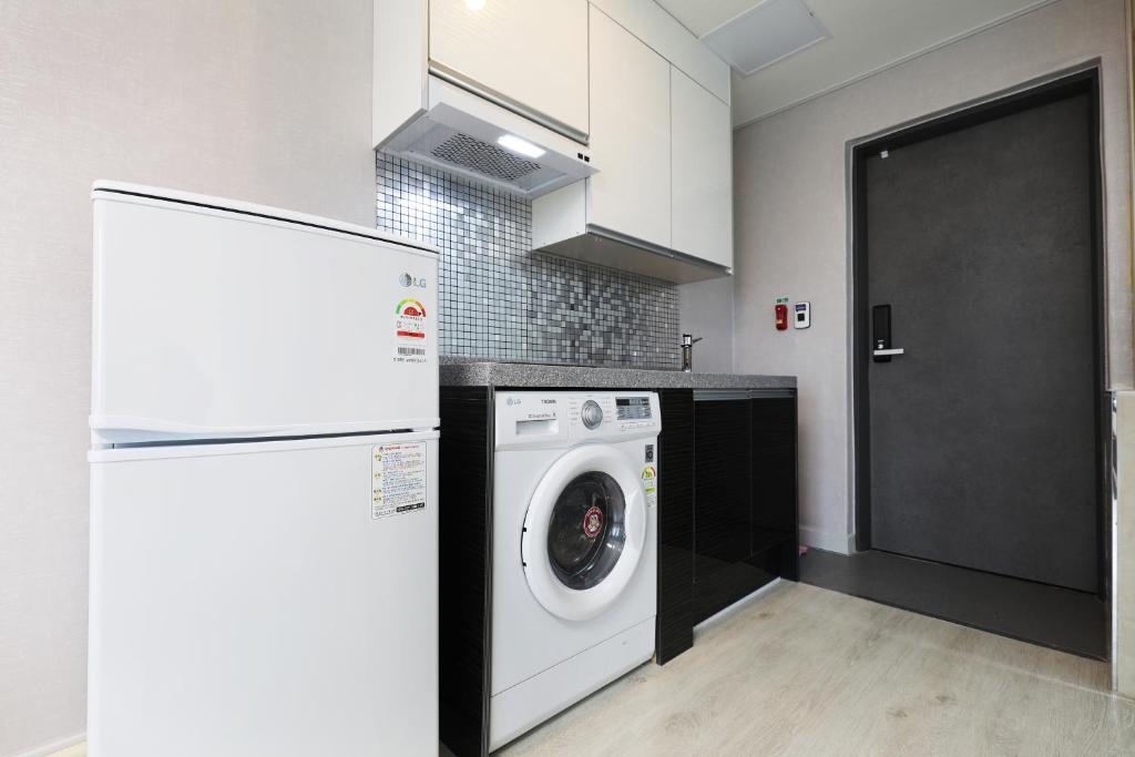 Dapur atau dapur kecil di Hotel Mondavi