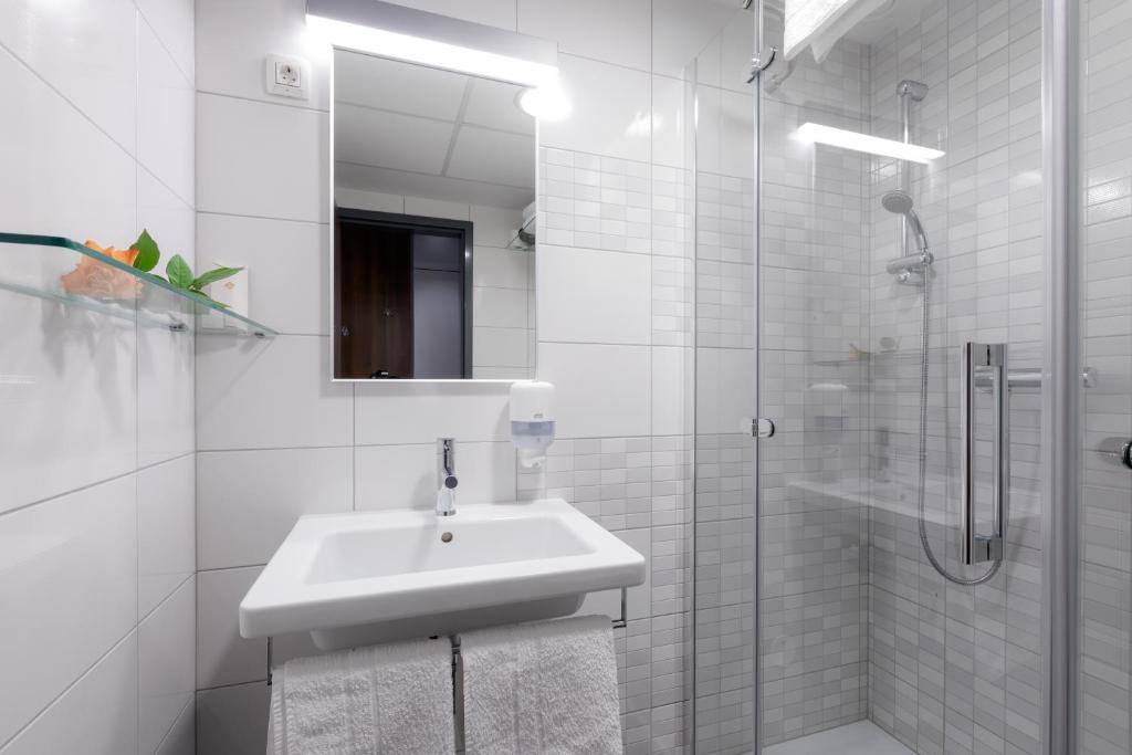 Koupelna v ubytování Hotel Florjančkov Hram