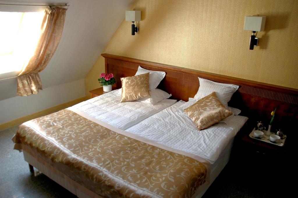 Posteľ alebo postele v izbe v ubytovaní Actor Hotel Budapest