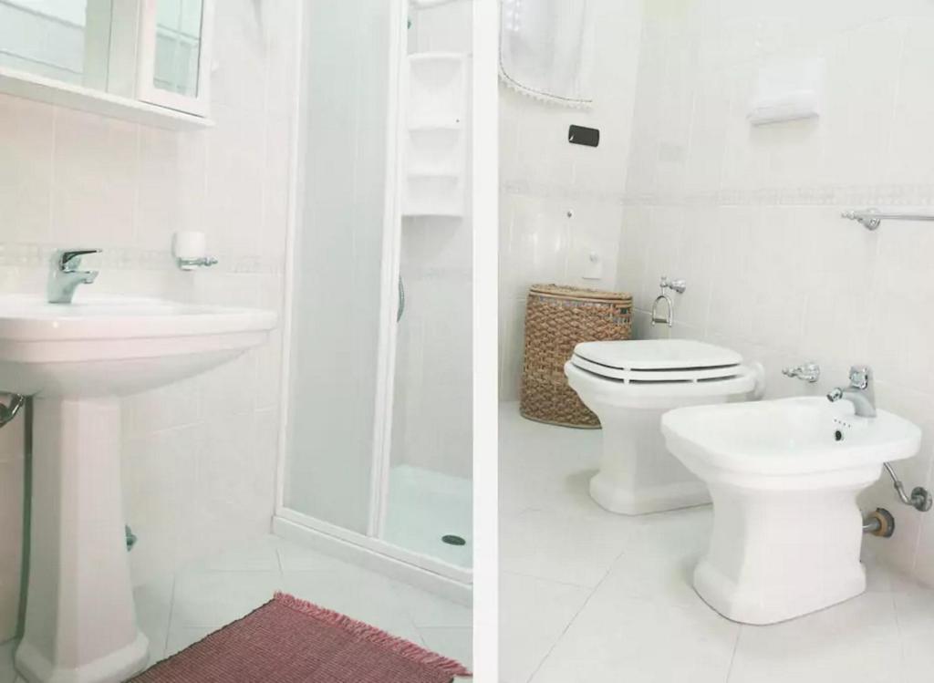 Koupelna v ubytování B&B Arcobaleno