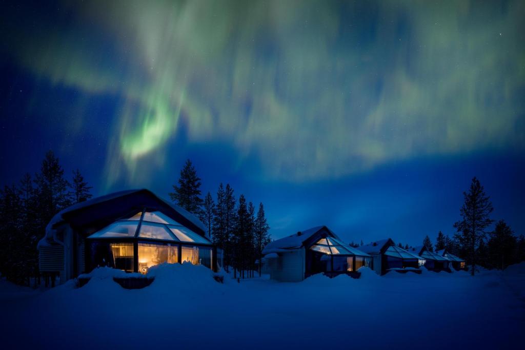 
Santa's Igloos Arctic Circle during the winter
