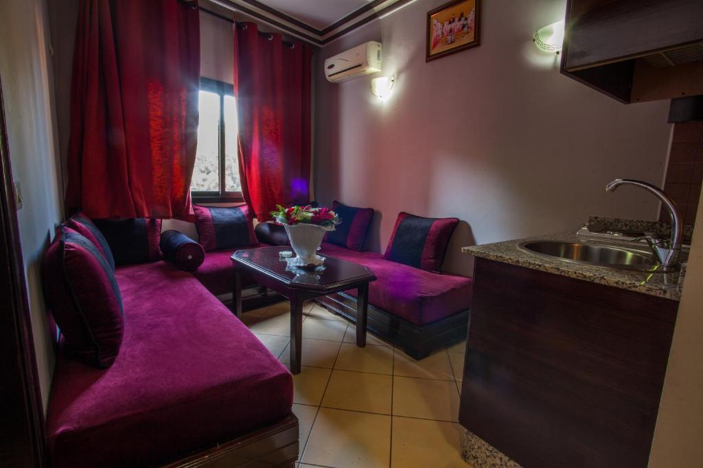 Posezení v ubytování Residence Hotel Assounfou