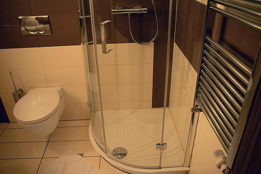 Koupelna v ubytování Hotel Opara
