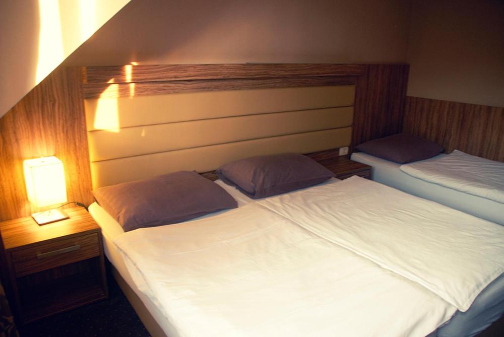 Postel nebo postele na pokoji v ubytování Hotel Opara