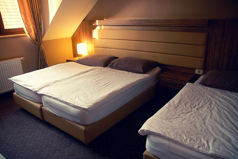 Postel nebo postele na pokoji v ubytování Hotel Opara