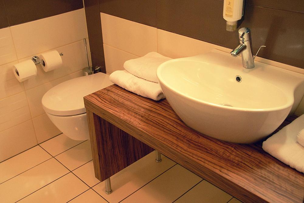 Koupelna v ubytování Hotel Opara