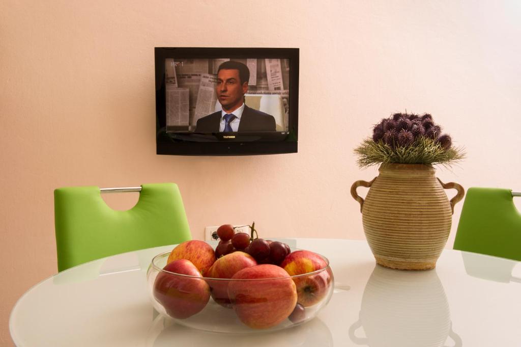 Televízia a/alebo spoločenská miestnosť v ubytovaní Pavelin apartments
