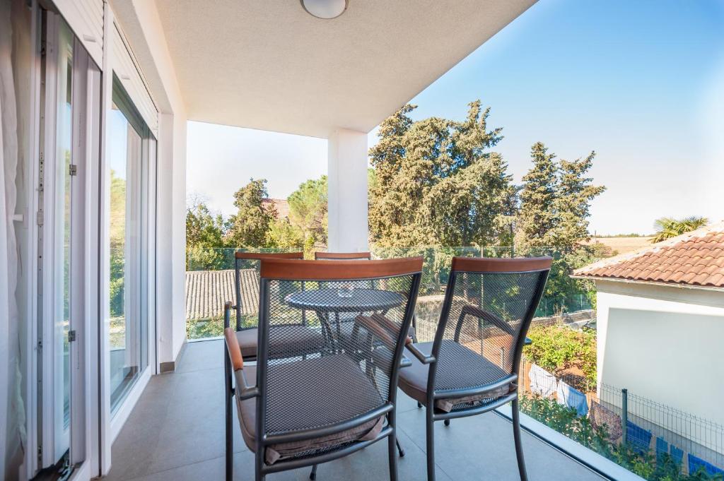 Balkón alebo terasa v ubytovaní Apartment Tajana Residence