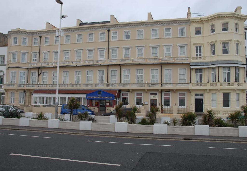 a large building with a lot of windows in front of it at Chatsworth Hotel in Hastings