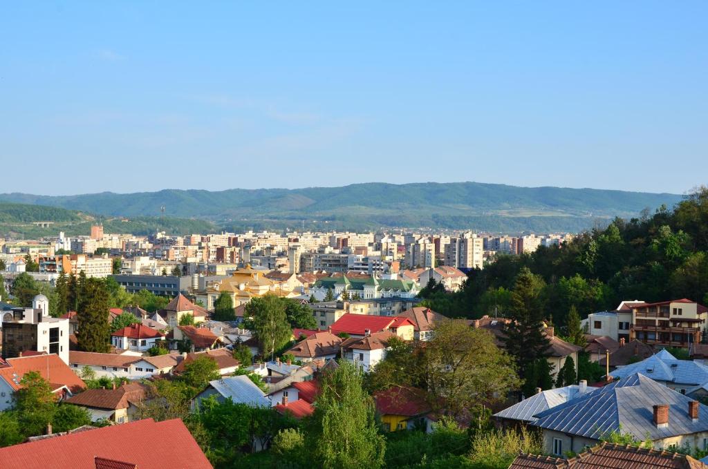Nespecifikovaný výhled na destinaci Râmnicu Vâlcea nebo výhled na město při pohledu z hotelu