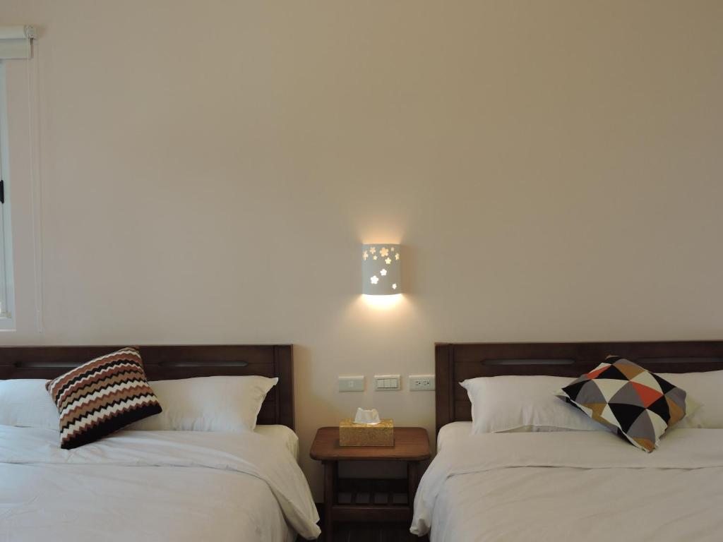 Postel nebo postele na pokoji v ubytování Deer House