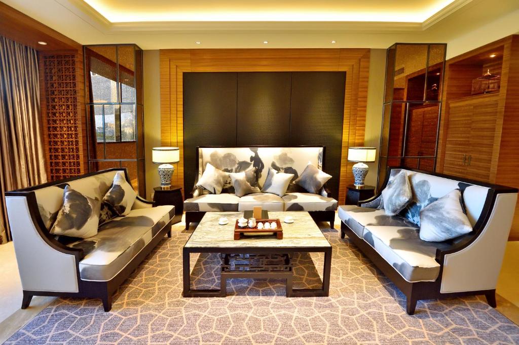 Posezení v ubytování Grand Skylight International Hotel Huizhou
