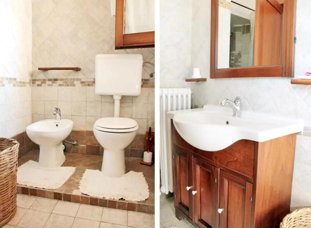 Koupelna v ubytování B&B Arcobaleno