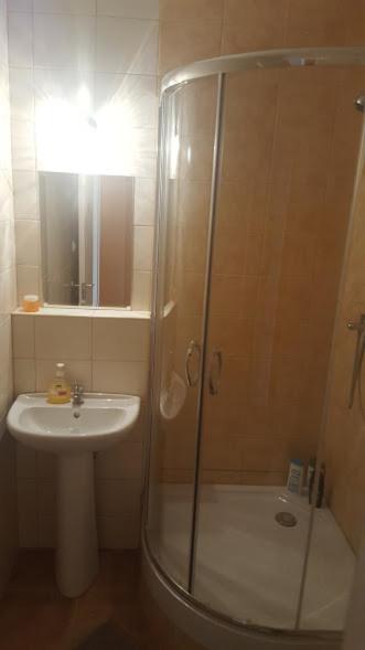 A bathroom at Obuda Apartment