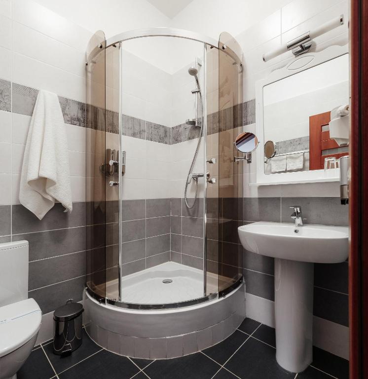 Koupelna v ubytování NoName Hotel Odessa