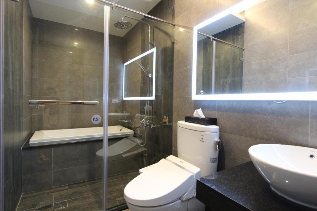 Koupelna v ubytování Funson Hotel