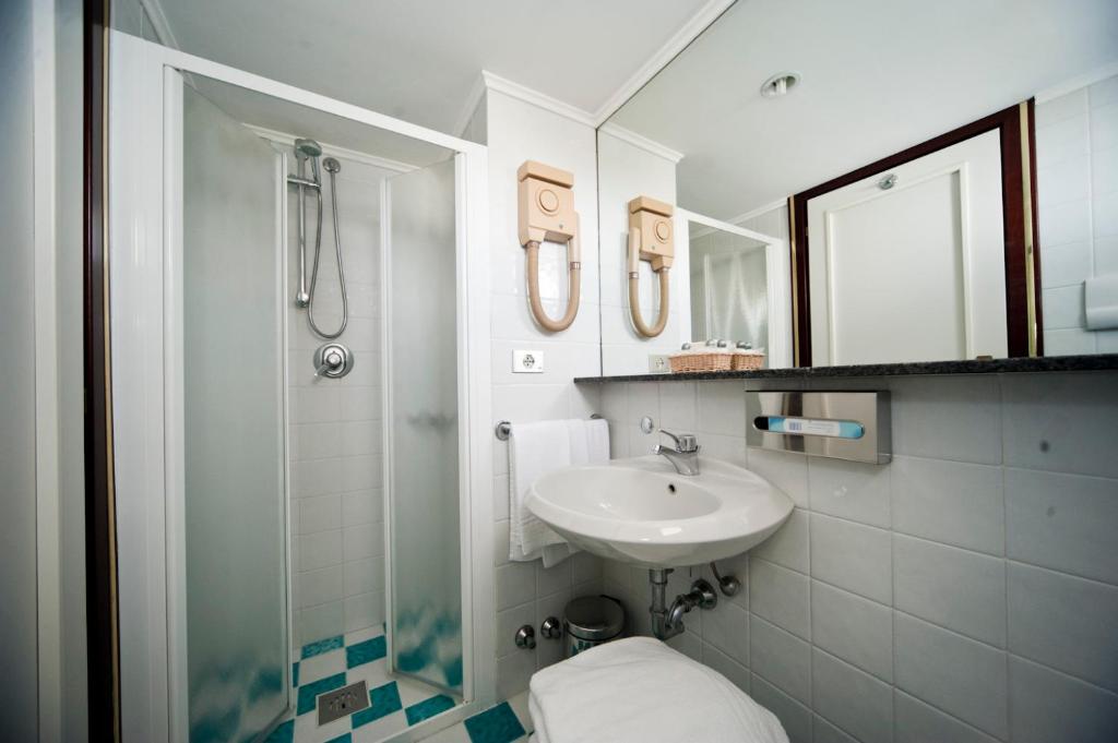 Koupelna v ubytování Hotel Beny