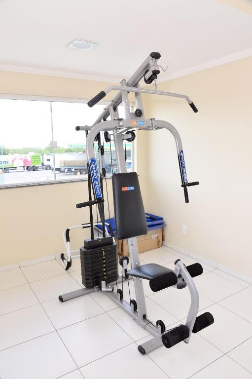 Fitness centrum a/nebo fitness zařízení v ubytování Pousada Pé De Arruda