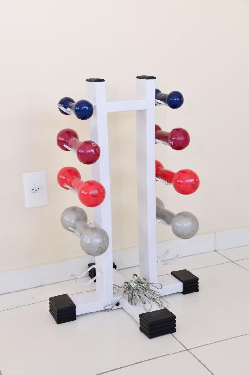 Fitness centrum a/nebo fitness zařízení v ubytování Pousada Pé De Arruda