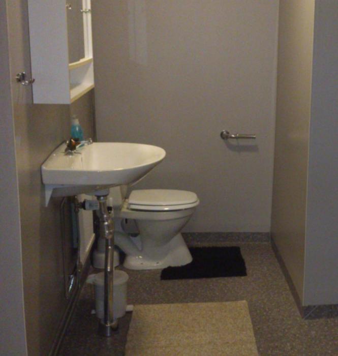 Koupelna v ubytování Manes Apartment