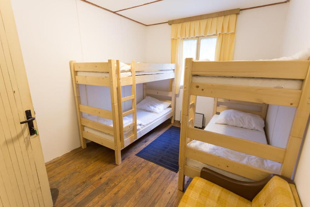 Postel nebo postele na pokoji v ubytování Cyklochata