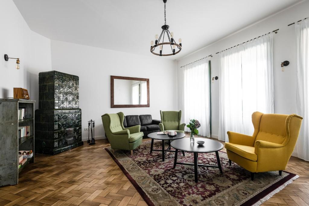 Posezení v ubytování R40 Vendégház