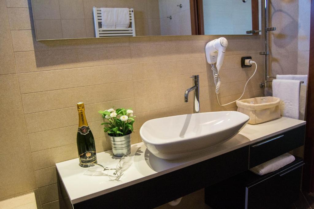 Koupelna v ubytování Hotel San Clemente