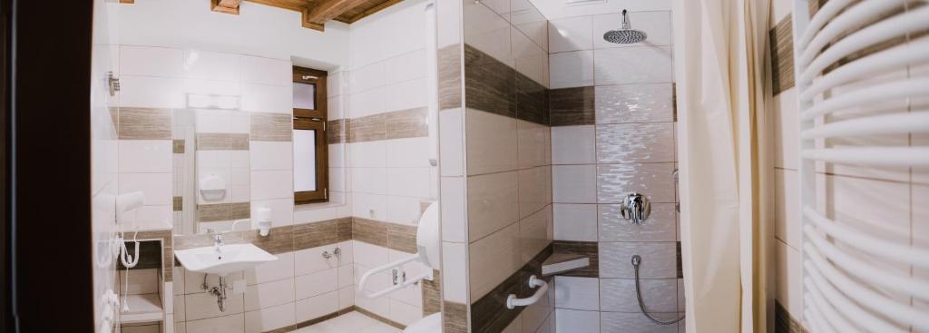 Koupelna v ubytování Németh Apartmanházak