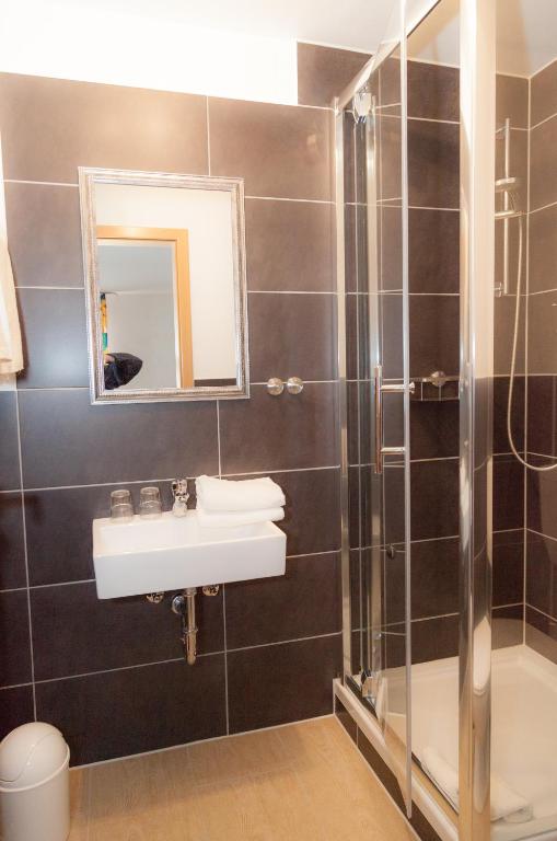 Koupelna v ubytování Hotel Gasthof Metzgerei Lamm - Benedikt Rückel