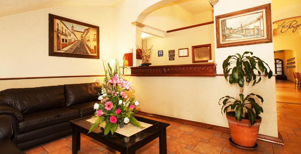 Posezení v ubytování Gran Hotel Pátzcuaro