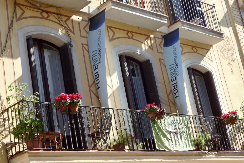Balkón alebo terasa v ubytovaní Hostal Poblenou