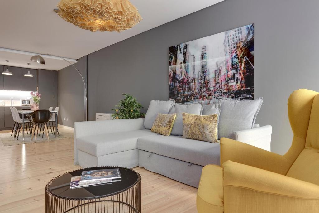 Zona d'estar a City Stays Bica Apartments
